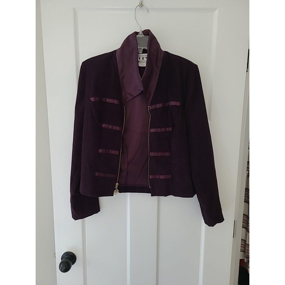 DBY Ltd Jacket Dark Purple Dress Casual Ladies Jacket.